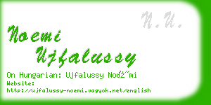 noemi ujfalussy business card